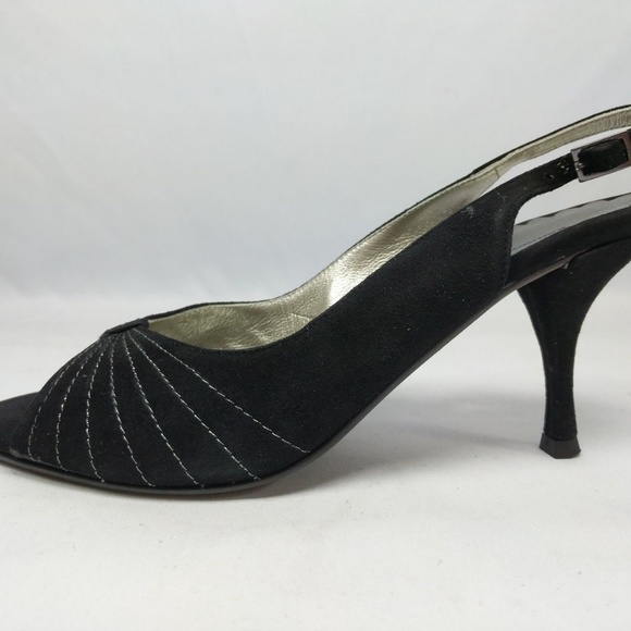 Banana Republic Size 7 Leather Slingback Open Toe - Picture 5 of 8